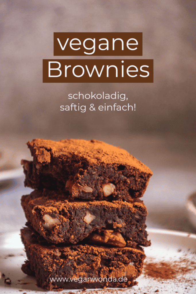 Pinterestgrafik vegane Brownies
