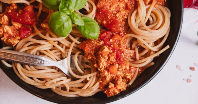 Vegane Spaghetti Bolognese | schnell & einfach