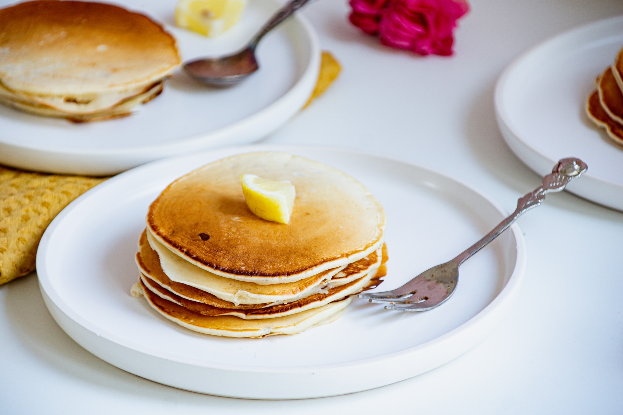 Zitronen Pancakes | vegan, schnell & einfach