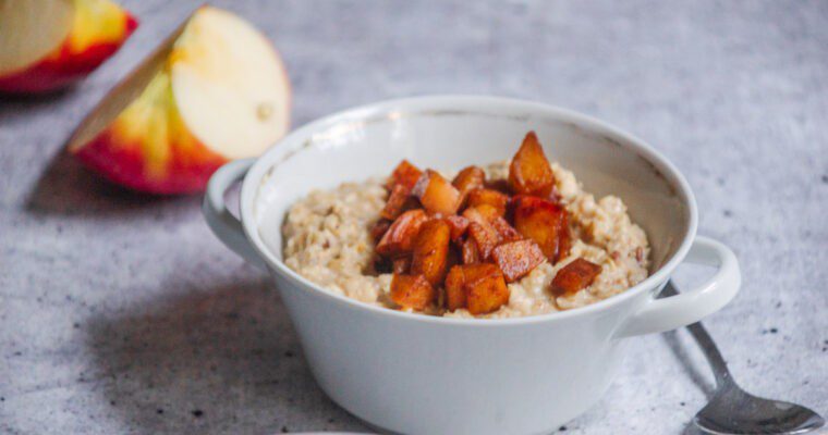 Apfel Zimt Porridge | vegan & einfach