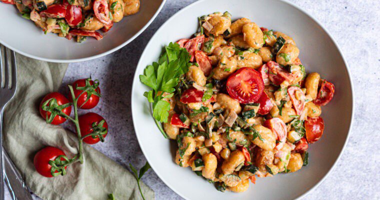 Gnocchi Salat | vegan, lecker & einfach
