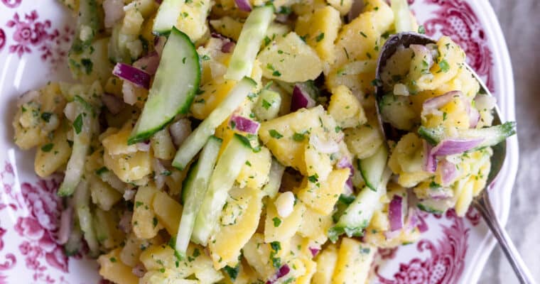 Kartoffelsalat ohne Mayonnaise | vegan & einfach