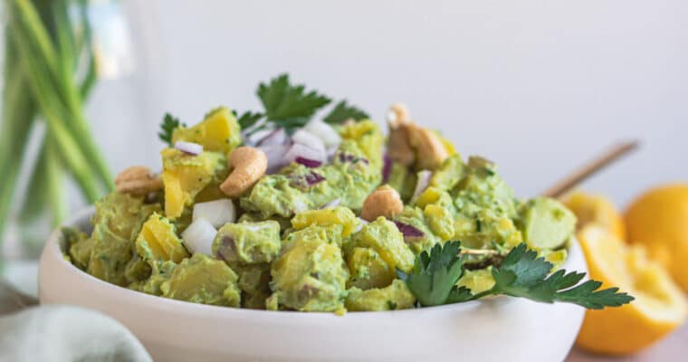 Kartoffelsalat mit Avocado | vegan & einfach