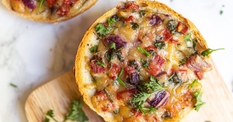 Vegane Pizzabrötchen | schnell & einfach