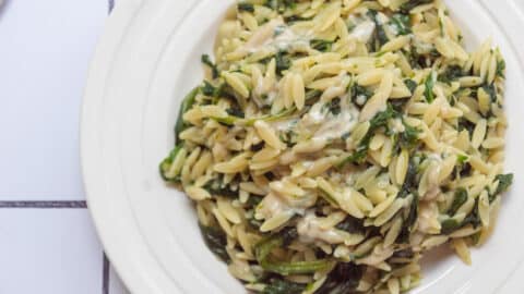 Spinat Orzo