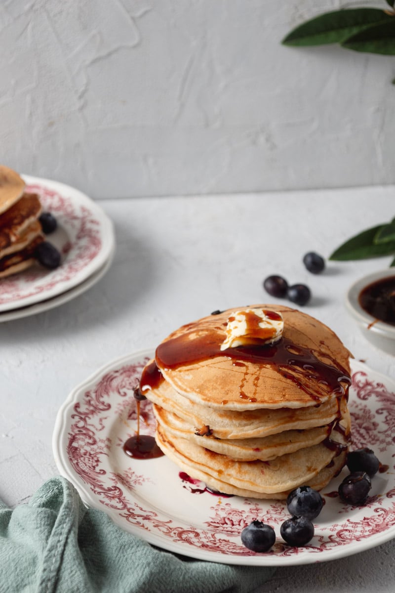 Blaubeer Pancakes | vegan &amp; einfach - Veganwonda