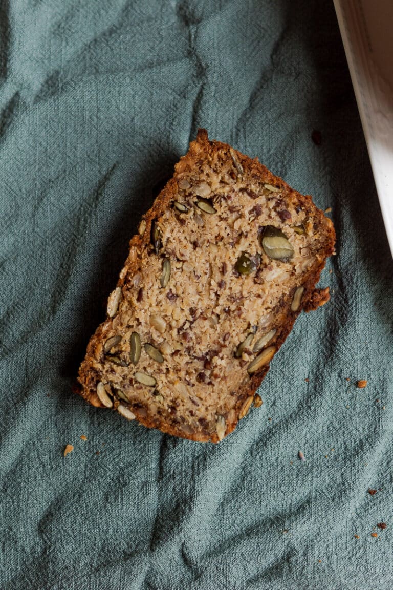 Eiweißbrot | Einfaches Brot ohne Mehl - Veganwonda