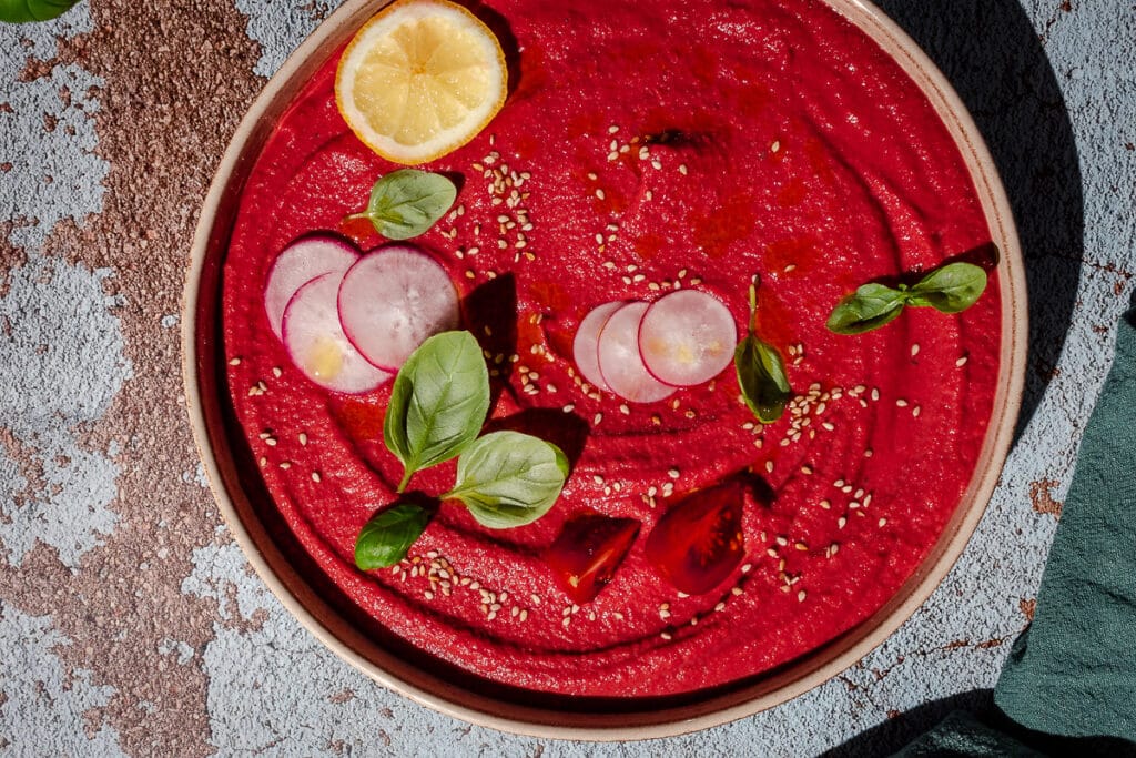 Rote Beete Hummus Lecker Einfach Veganwonda