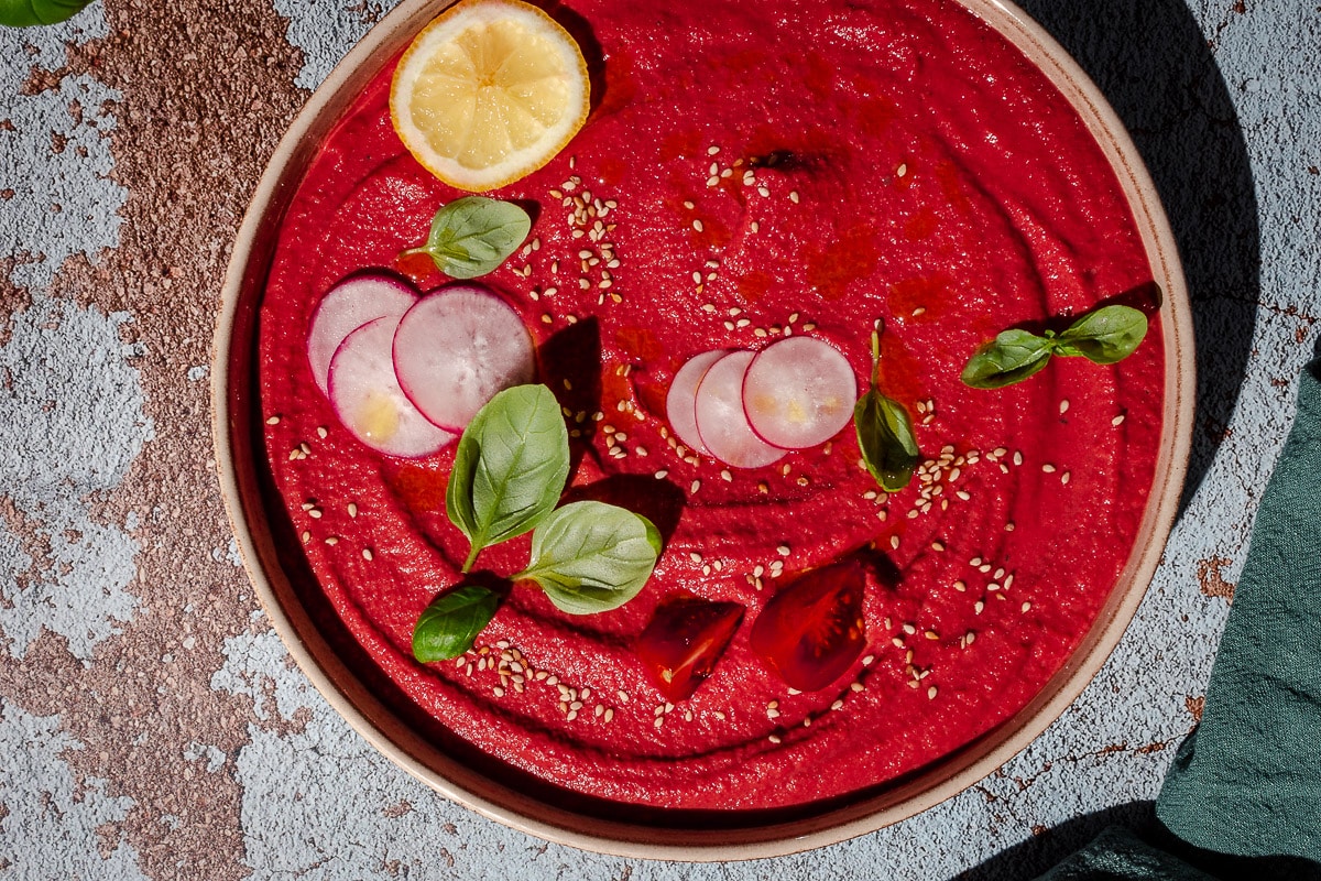 Rote Beete Hummus | lecker & einfach
