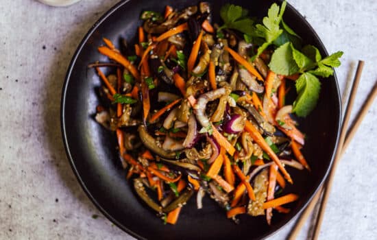 Auberginen Salat | vegan & einfach