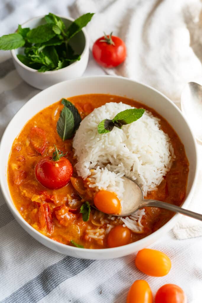 Leckeres Curry aus Tomaten