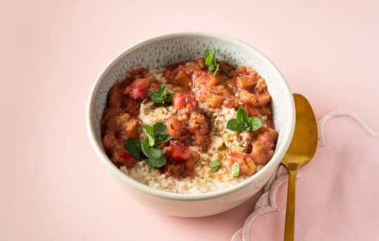 Rhabarber Porridge | schnell & einfach