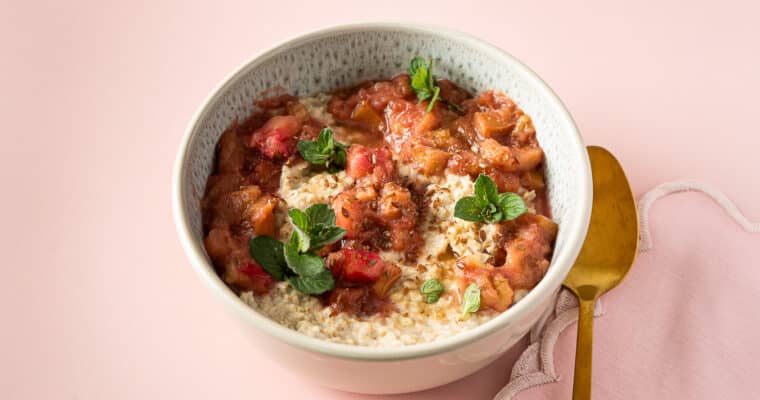 Rhabarber Porridge | schnell & einfach