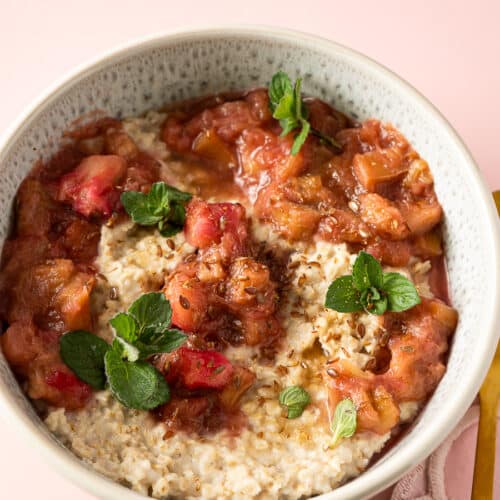 Rhabarber Porridge